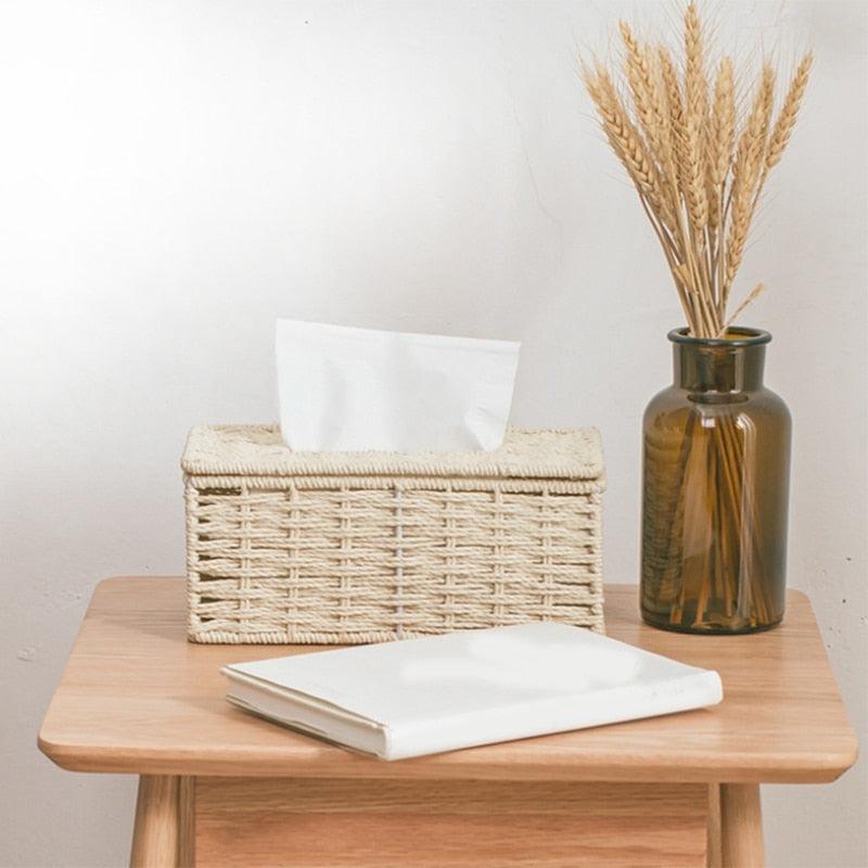 Rattan Tissue Box