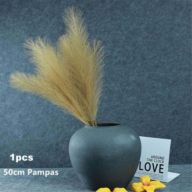 Artificial Pampas Grass Branch Flower