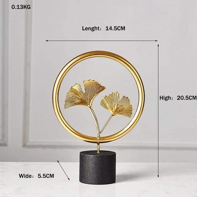 Foliage Decor Statue Figurines Ring Ginkgo Biloba | Sage & Sill